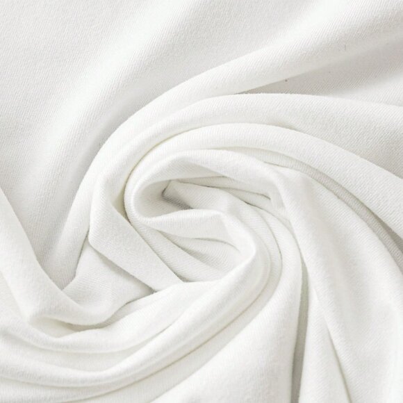 White Casual Women's Christmas Tree Print Fitted Long Sleeve T-Shirt - Picture 3 of 4